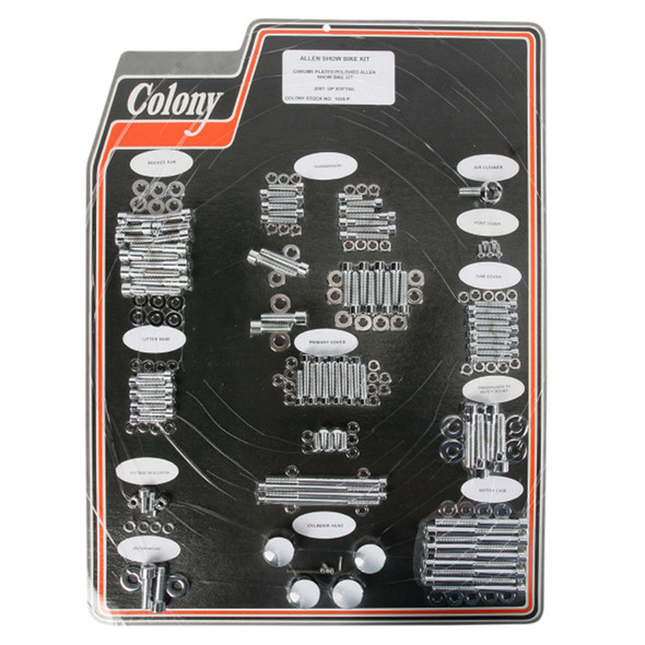 Colony - 1025-P Motor Allen Bolt Kit fits '07-'17 FXST/​FLST Models (Except FLSS/​FLSTSBS)