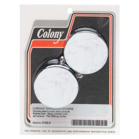 Colony - Swingarm Pivot Covers for '00-'07 FXST/​FLST (Except FLSTF/​FXSTD/​FLSTN)