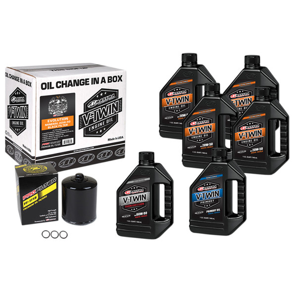 Maxima - Synthetic 20W-50 Oil Change Kit fits '86-'20 Sportster Models