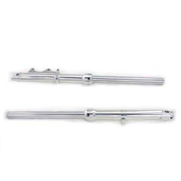 V-Twin - 39mm Single Disc Fork Assembly Chrome for '00-'03 FXD