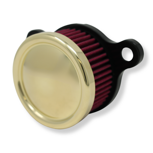 Motorcycle Supply Co. - Standard/ Brass Air Cleaner Kit - fits '91 & Up XL Sportster Models
