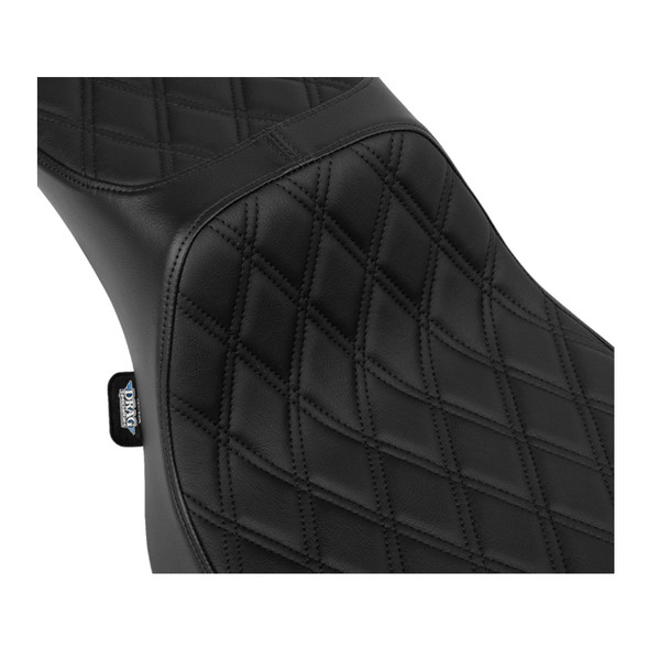 Drag Specialties - Predator III Vinyl Extended Reach 2-Up Seat fits '23 CVO & '24 Street Glide/ Road Glide Models