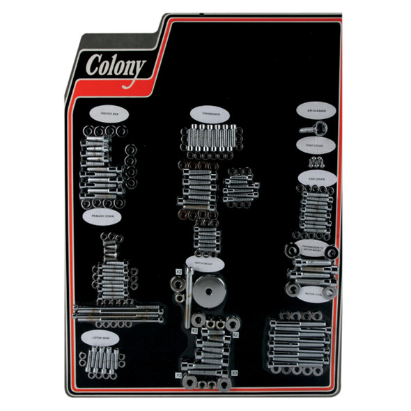 Colony - 1024-P Motor Allen Bolt Kit fits '07-'16 FLT/​FLHT/​FLHR/​FLHRX/​FLTR Models