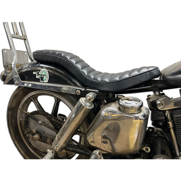 V-Twin - Corbin Gentry Banana Black Seat fits '57-'78 Sportster Models