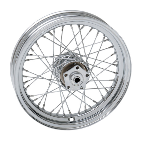 Drag Specialties - 40 Spoke Chrome Laced Wheel 16” x 3” fits '73-'84 FL, '73-'81 FX (OEM #40908-81)