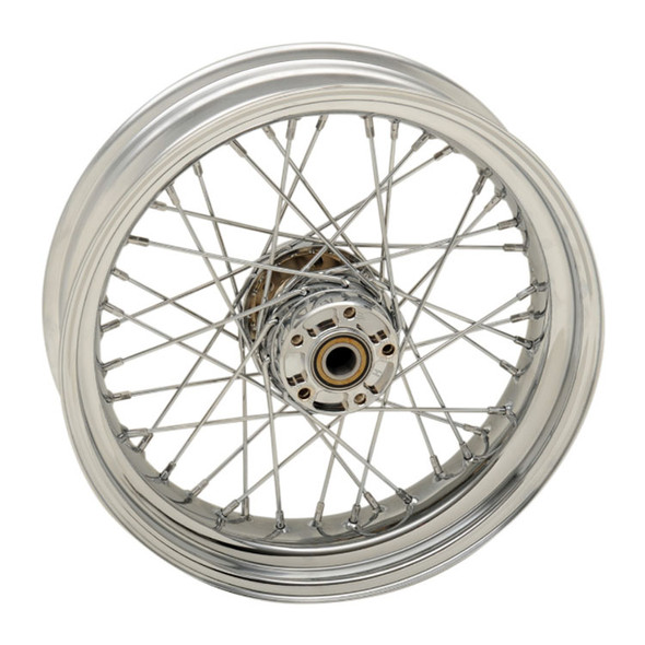 Drag Specialties - 40 Spoke Chrome Laced Wheel 17” x 4,5” fits '08-'17 FXD/​FXDWG (w/o ABS)