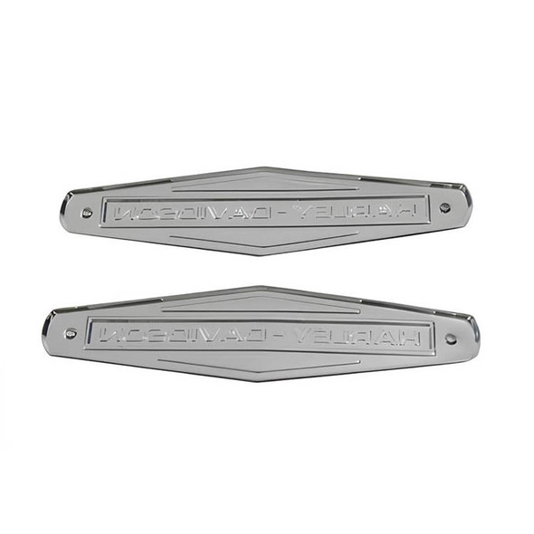 OE - Emblem Set with Black Lettering fits '66-'72 FL Model (OEM #61771-66TB)