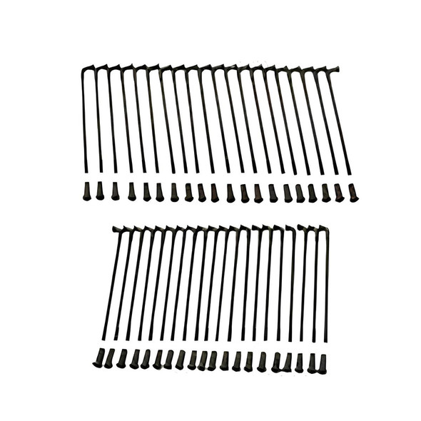 Buchanan Spoke - 19" Stainless Steel Spoke Set Buchanan fits Front '64-'72 Sportster, '71-'72 FX Models