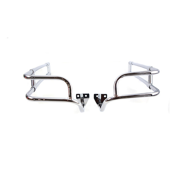 Colony - 7715-6 Chrome Saddlebag Rail Set fits '14-Up Except FLHRC, FLHRSE, FLHXSE And FLTRXSE Models (OEM #902019-03)