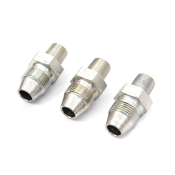 Colony - 7612-3 Cadmium Oil Line Fitting fits '36-'40 EL, '41-'64 FL, '38-'48 UL Models (OEM #63533-15)