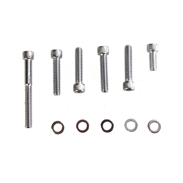 Colony - 9952-11 Chrome Transmission Shifter Cover Mount Kit fits '98-'06 FLST/FLT/FXST Models