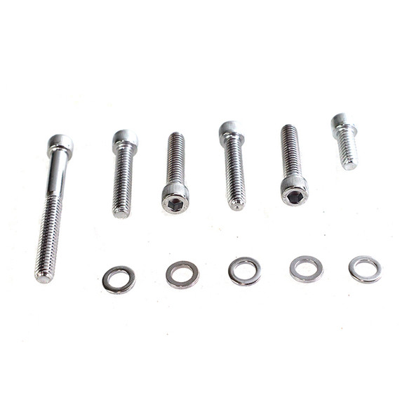 Colony - 9952-11 Chrome Transmission Shifter Cover Mount Kit fits '98-'06 FLST/FLT/FXST Models