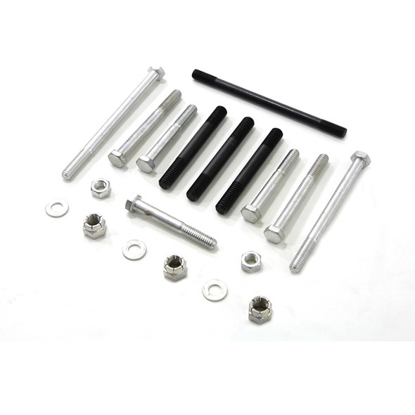 Colony - 9878-13 Cadmium Engine Cast Kit fits '57-'76 Sportster Models