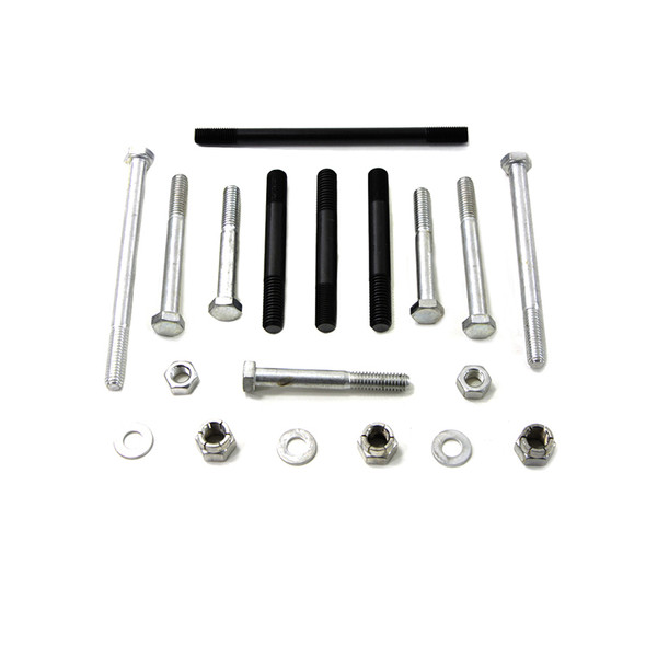 Colony - 9878-13 Cadmium Engine Cast Kit fits '57-'76 Sportster Models