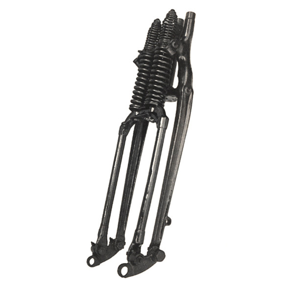 V-Twin - 1" Black Spring Fork Assembly fits '41-'57 FL, '36-'52 EL, '30-'36 VL Models