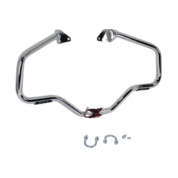 V-Twin - Chrome Front Turn Signal Highway Bar fits '06-'17 FXD Model