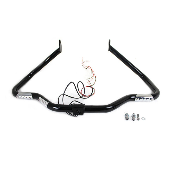 V-Twin - Black Front Turn Signal Highway Bar fits '97-'08 FLT Model