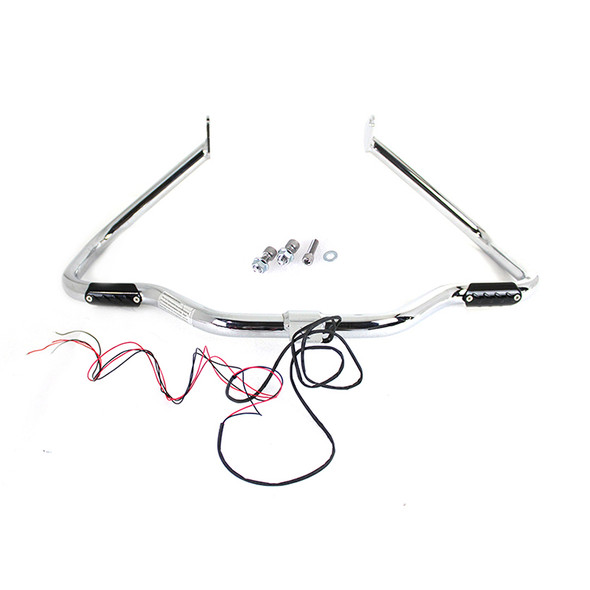 V-Twin - Chrome Front Turn Signal Highway Bar fits '97-'08 FLT Model