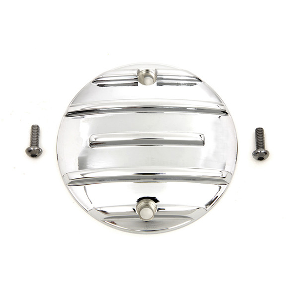 V-Twin - Chrome Finned Ignition System Cover fits '71-'03 Sportster Model