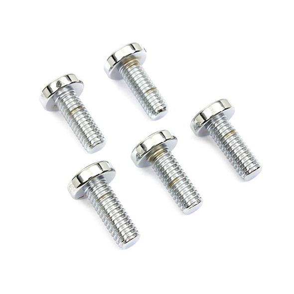 Colony - 9818-5 Chrome Rear Brake Disc Bolts fits '97-'17 FXD, '97-Up FLT/FXST/FLST Models (OEM #43567-92)