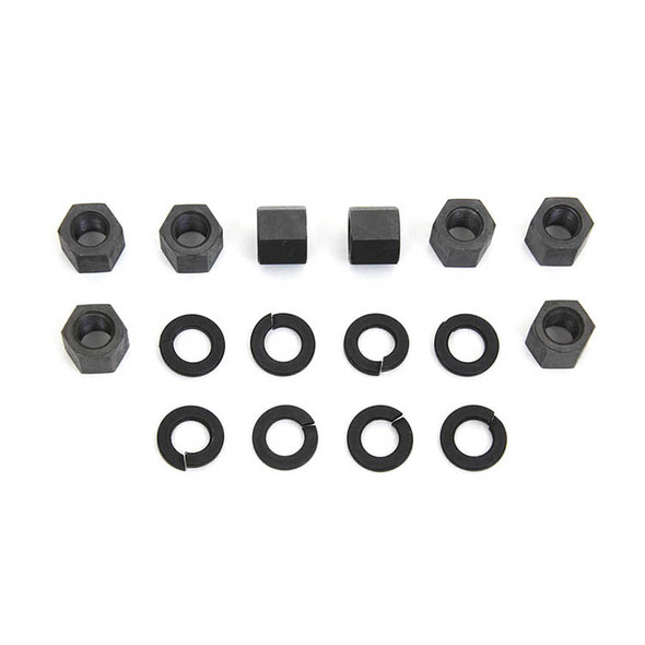 Colony - 9624-16 Parkerized Replica Cylinder Base Nut Kit fits '57-'85 XL, '29-'73 G, '29-'52 WL Models