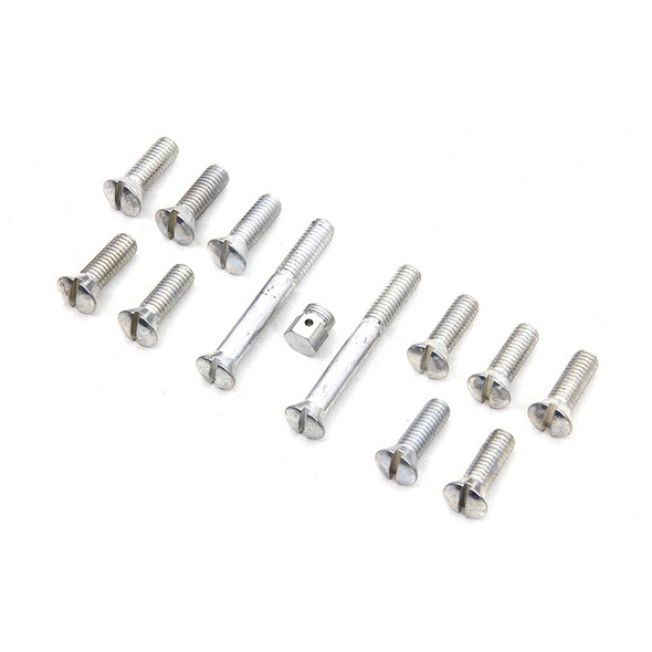 Colony - 9613-13 Cadmium Transmission Top Cover Screw Kit fits '37-'48 UL, '41-'55 FL, '36-'40 EL Models