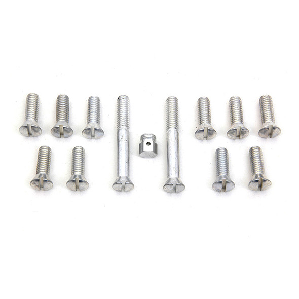 Colony - 9613-13 Cadmium Transmission Top Cover Screw Kit fits '37-'48 UL, '41-'55 FL, '36-'40 EL Models