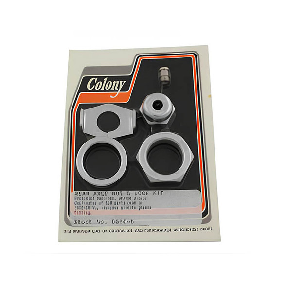 Colony - 9610-5 Chrome Rear Axle Nut and Lock Kit fits '30-'36 VL Model