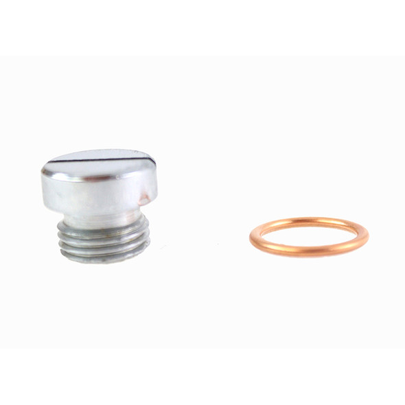 Colony - 9603-2 Chrome Oil Pump Screen Plug fits '52-'65 FL Model