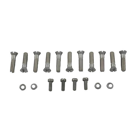 Colony - 9413-19 Cadmium Cam Cover Screw Kit fits '37-'48 U, '32-'52 WL, '32-'73 G Models (OEM #2341)