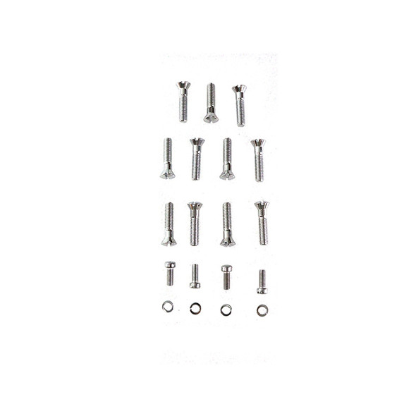 Colony - 9412-19 Chrome Cam Cover Screw Kit fits '37-'48 U, '32-'52 WL, '32-'73 G Models (OEM #2341)