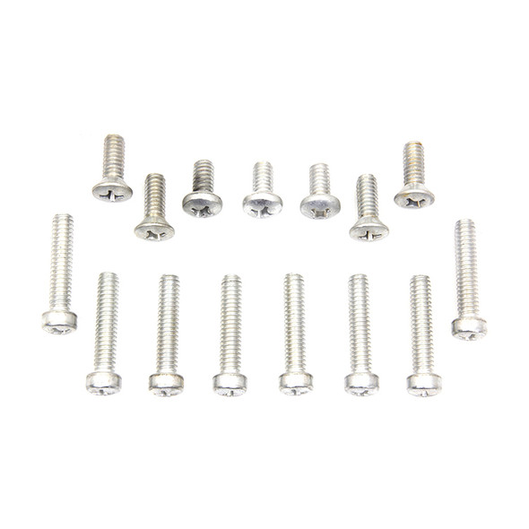 Colony - 9308-17 Cadmium Primary Cover Screw Kit fits '71-'84 FX, '70-'80 FL Models - 4-Speed