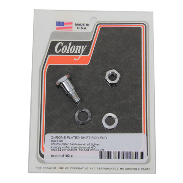 Colony - 9103-4 Shoulder Bolt fits '36-'48 UL, '36-'40 EL, '41-'84 FL Models (OEM #33879-36) - Chrome