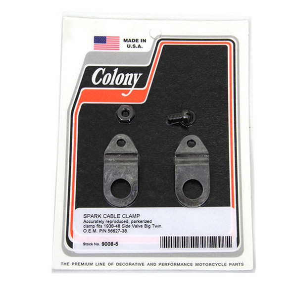 Colony - 9008-5 Spark Control Cable Bracket fits '37-'48 UL, '30-'36 VL Models (OEM #55627-38)