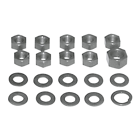 Colony - 9671-20 Parkerized Transmission Kicker Cover Nut Kit fits '36-'84 Big Twin Models (OEM #7835, 7752)