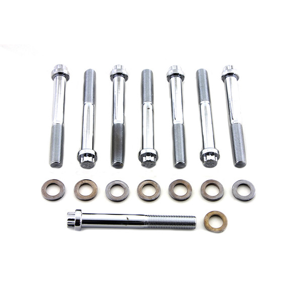 Colony - 9211-16 Chrome Headbolt Kit fits '73-'85 Sportster Models