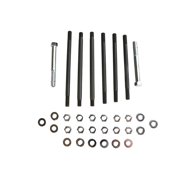 Colony - 8137-34 Chrome Stock Engine Case Bolt Kit fits '65-'69 FL Model