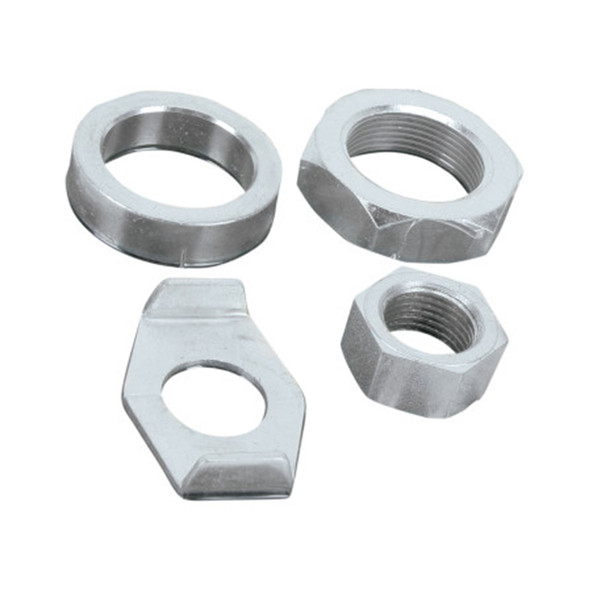 Colony - 8161-4 Rear Axle Nut Kit fits '46-'71 Big Twin & '57-'72 Sportster Models (OEM #41596-30, 41603-32) - Cadium-Plated