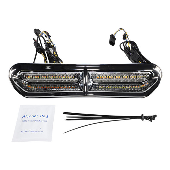 Custom Dynamics - Amber/White LED Vent Insert fits '14-'23 Touring Models (OEM #292000-07)