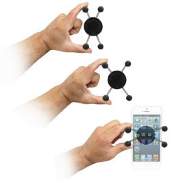 RAM Mounts - RAM-HOL-UN7BU RAM Universal X-Grip Cell Phone/GPS Holder with 1" Ball