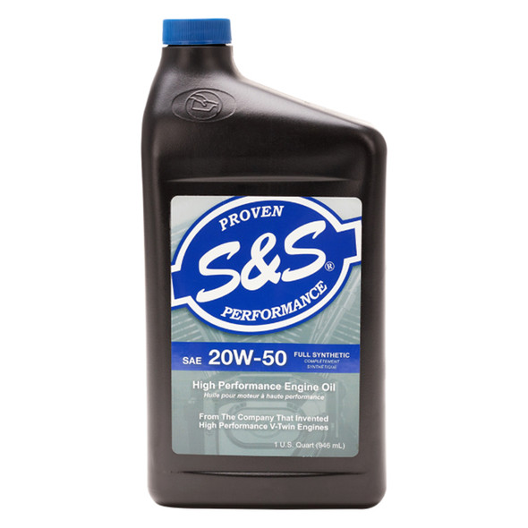 S&S Cycle - 20W-50 High Performance Synthetic Engine Oil - 1 U.S. quart