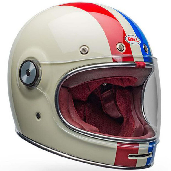 Bell Bullitt Helmet - Command Gloss Vintage White/Oxblood/Blue - Large (Open Box)