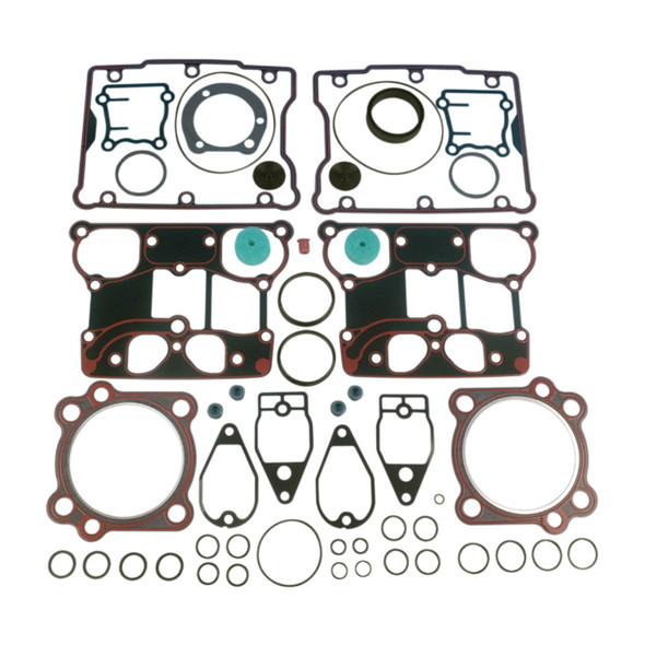James Gasket - 88" Top End Gasket Kit fits '99-'04 Twin Cam Models (0.045” Head Gaskets, Metal w/ Silicone Rocker Gaskets (OEM #17052-99))