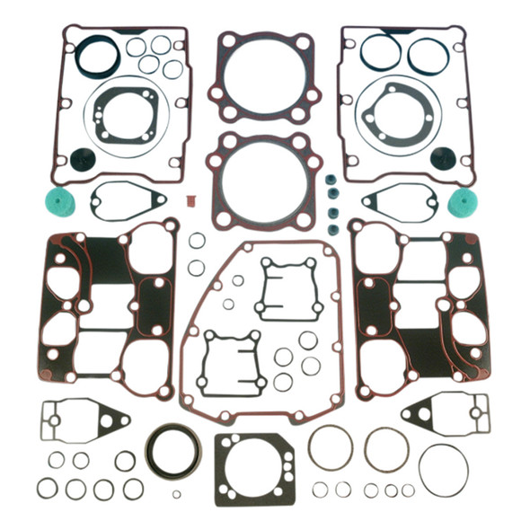 James Gasket - 88" Motor Gasket Kit fits '99-'04 Twin Cam Models (0.036” Head Gasket, Metal w/ Silicone Rocker Gaskets (OEM #17053-99))