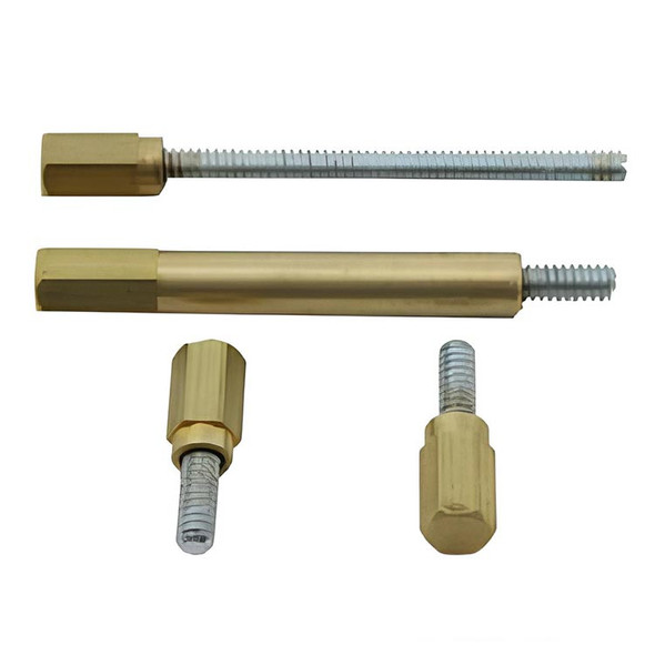 V-Twin Carburetor Float Bowl Screw Kit - fits S&S E Carb Brass Finish