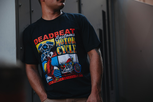 Deadbeat Customs - Two Wheel Freedom T-Shirt