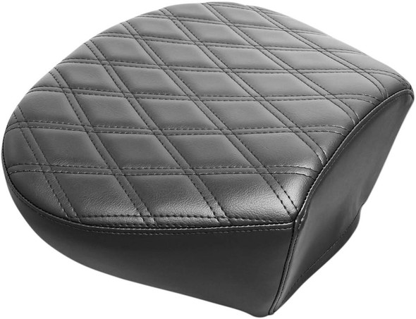 Le Pera - Black Double Diamond Monterey Sport Pillion Pad fits '08-'24 Touring Models (Except '23 FLHXSE/​FLTRXSE)