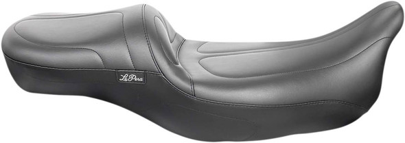 Le Pera - Black Stitched Maverick Daddy Long Legs Seat fits '08-'24 Touring Models (Except '23 FLHXSE/​FLTRXSE) (15” W Front, 6” W Rear)