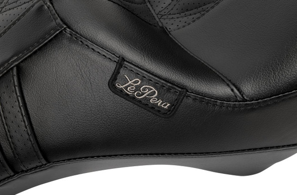 Le Pera - GT2 Inlay Full-Length Outcast Seat without Backrest fits '24 FLHX/​FLTRX/​FLTRXSTSE, '23-'24 FLHXSE/​FLTRXSE Models