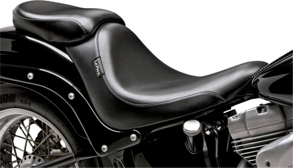 Le Pera - Deluxe Silhouette Pillion Seat fits '06-'10 FXST, '07-'17 FLSTF/B Models (Except FXSTD/​FXSTSSE)